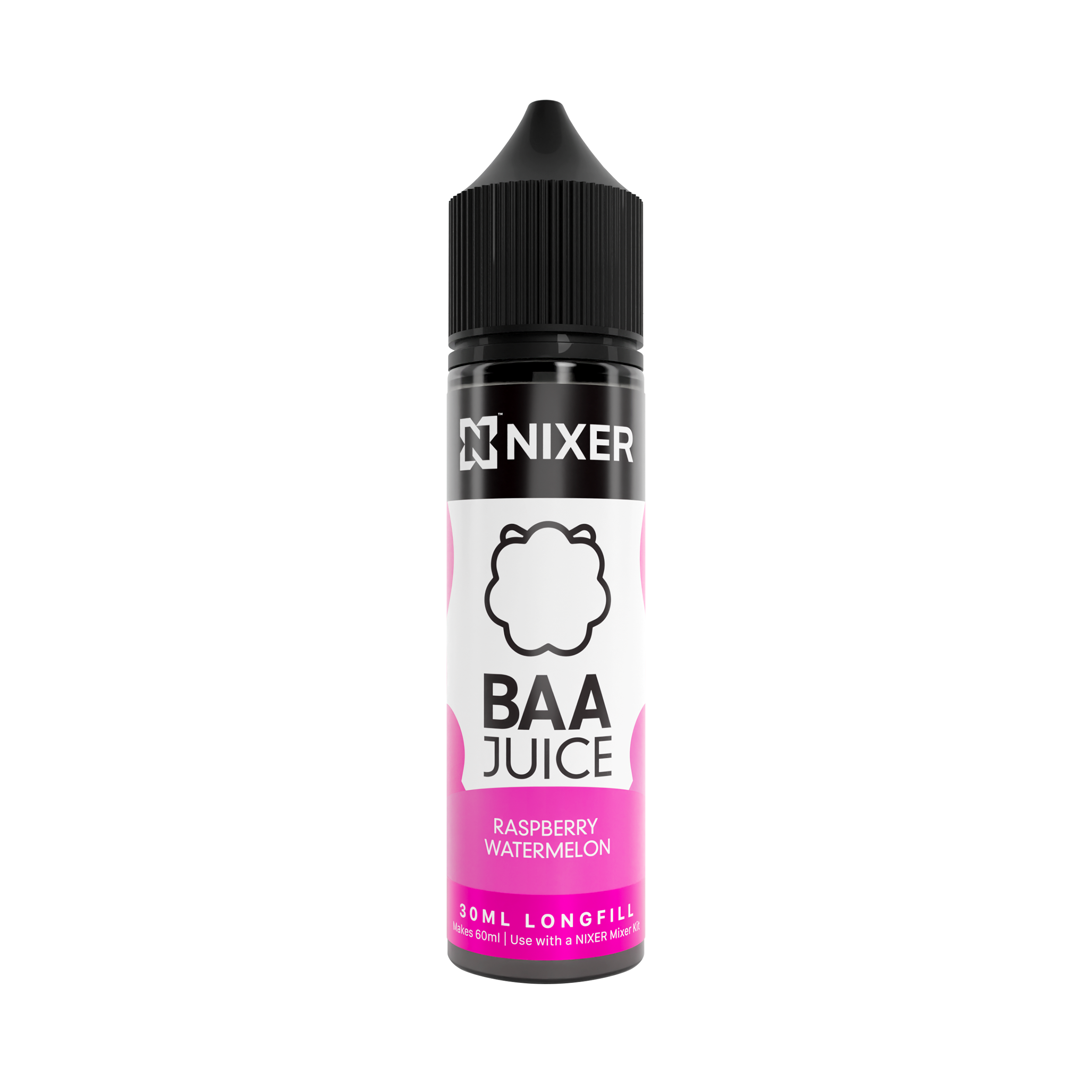 NIXER Bar, Fusion - Baa Juice Raspberry Watermelon (Longfill)